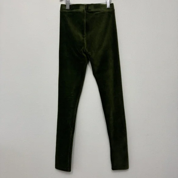 Crewcuts Velvet Leggings Green Size 12 - Picture 5 of 5